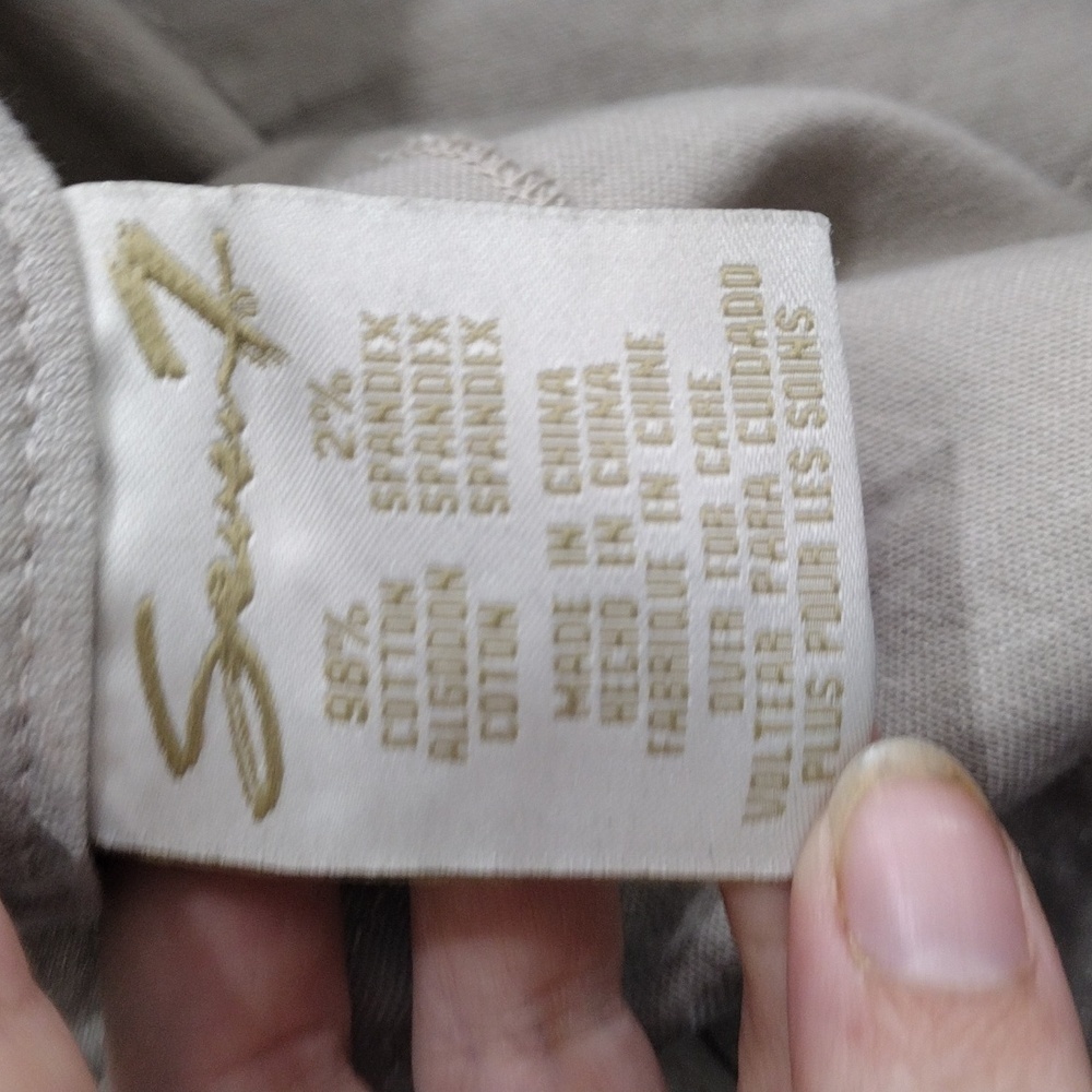 EUC Seven7 Tan Metallic Skinny jeans size 4 - Picture 14 of 15